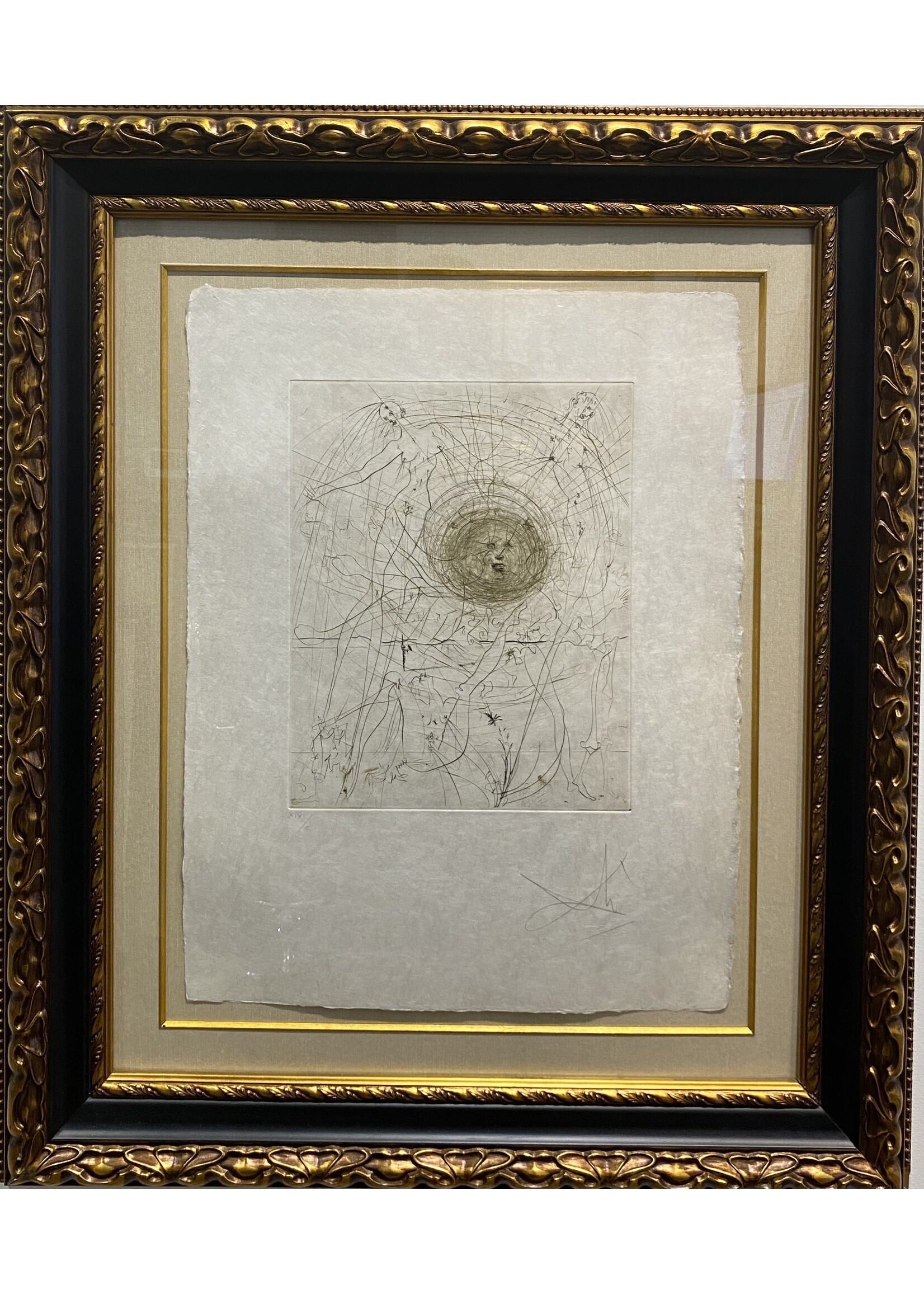 Salvador Dali Salvador Dali "The Hippies: Sun"