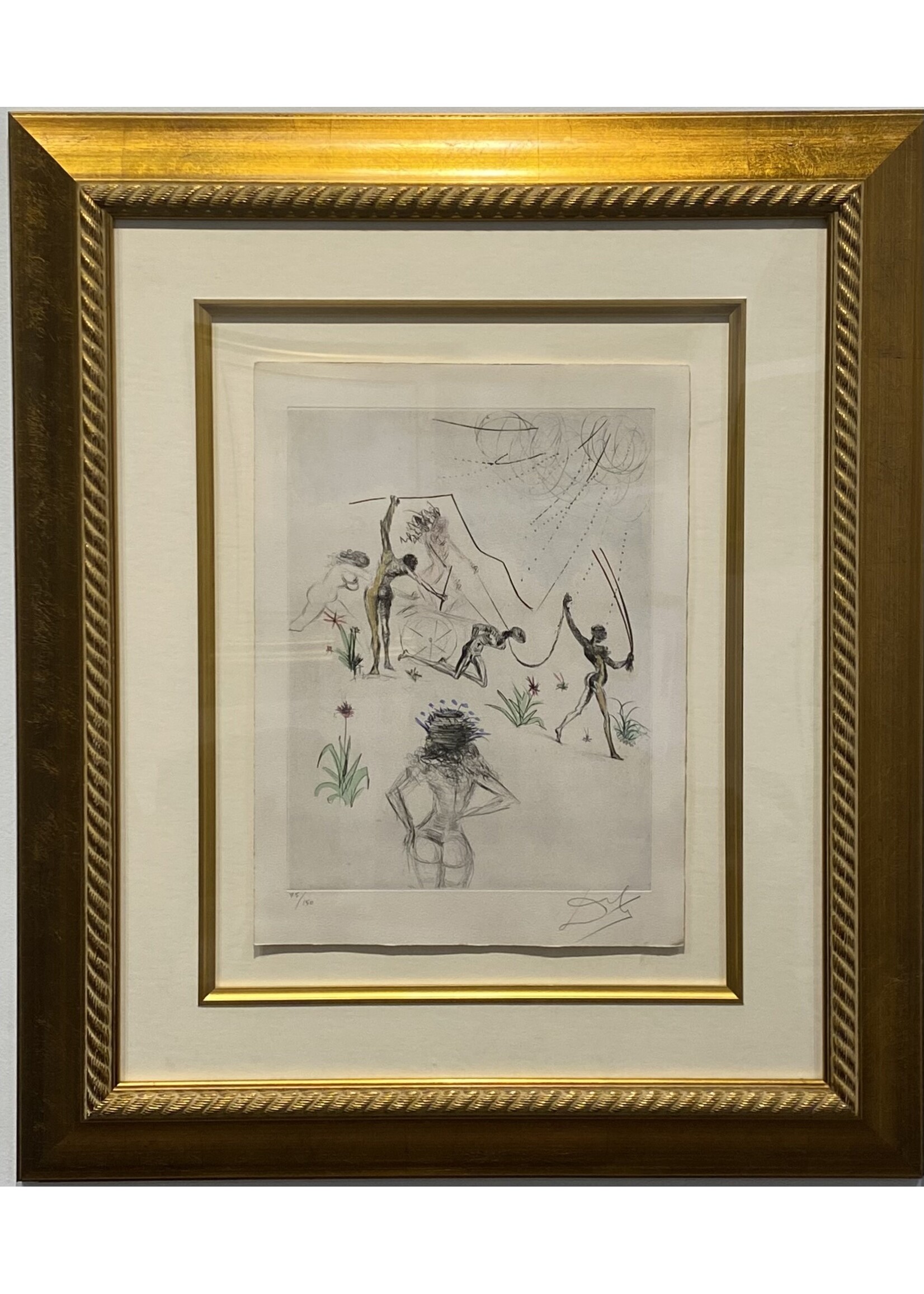 Salvador Dali Salvador Dali "Venus in Furs: Three African Women"