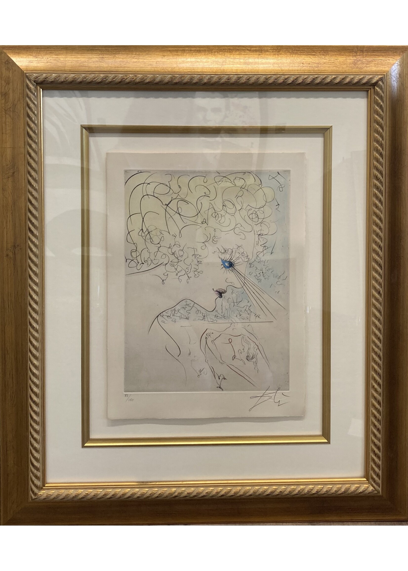 Salvador Dali Salvador Dali "Venus in Furs: The Head"