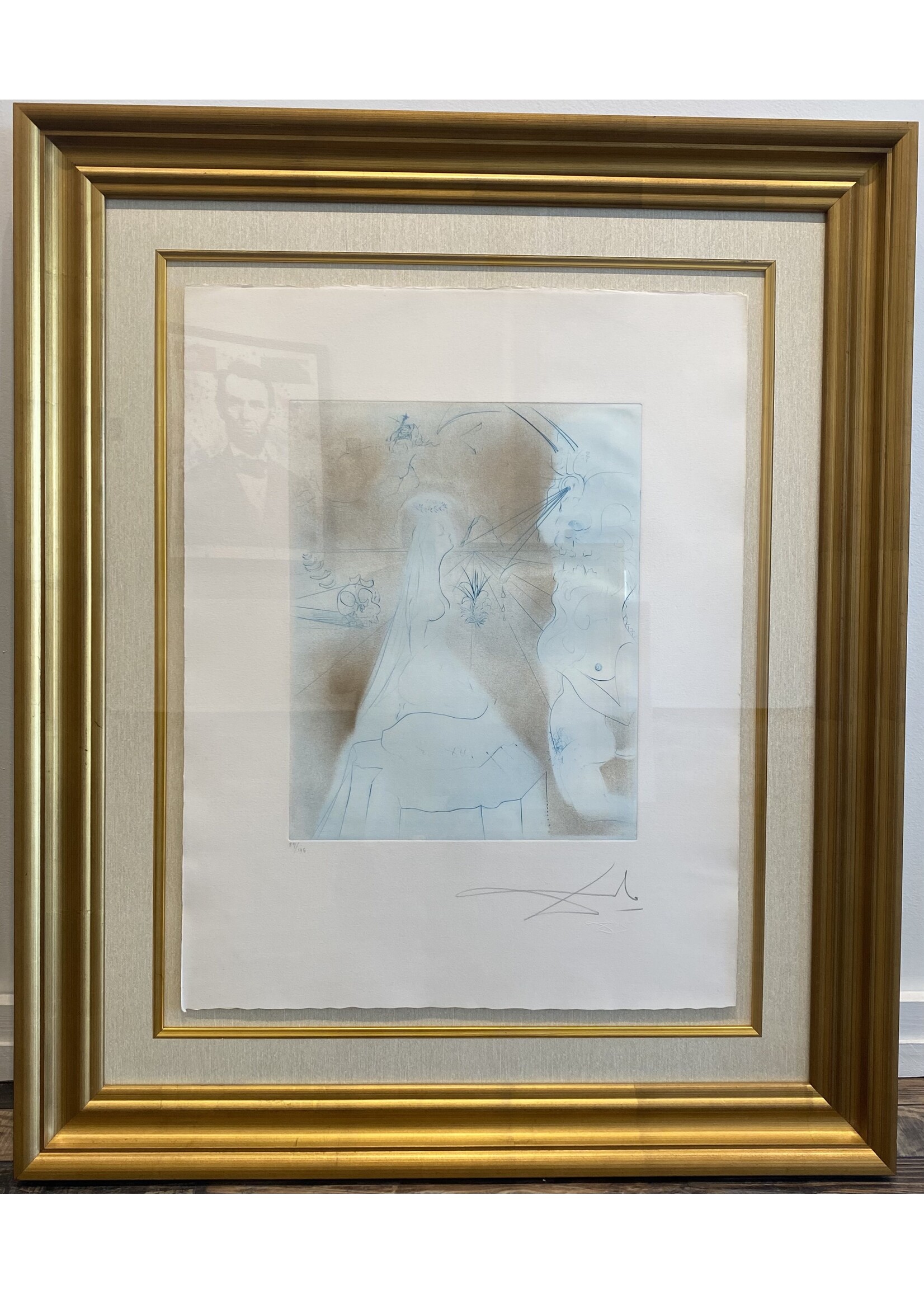 Salvador Dali Salvador Dali "The Hippies: Woman with Cushion"