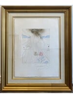 Salvador Dali Salvador Dali "The Hippies: Nude with Garter"