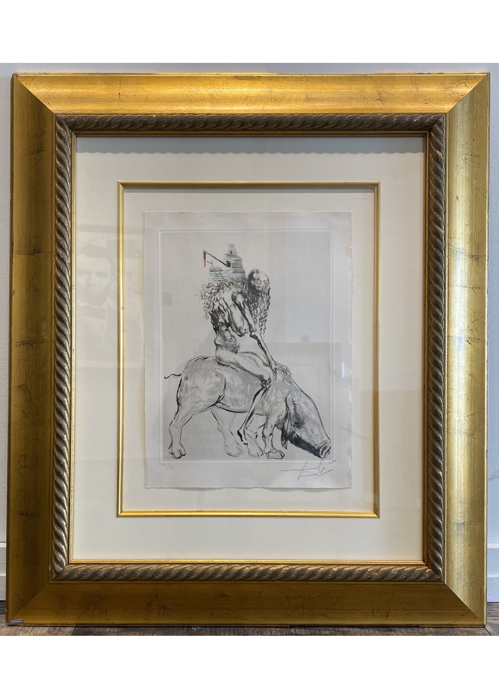 Salvador Dali Salvador Dali "Faust: Woman with Pig"