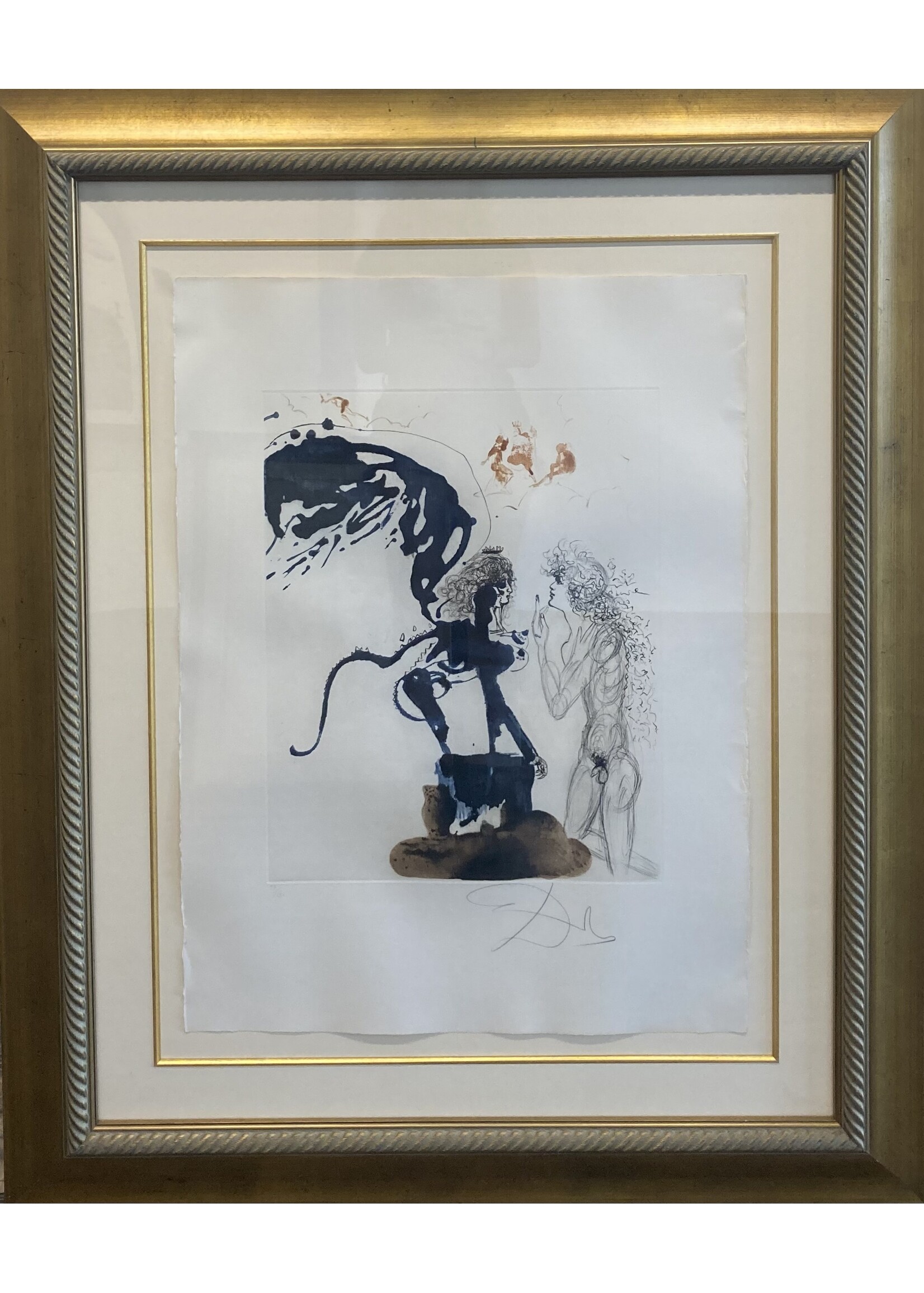 Salvador Dali Salvador Dali "Mythology: Oedipus and Sphynx"