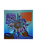 Matthew Winghart Matthew Winghart "Sunflower on Turquoise"