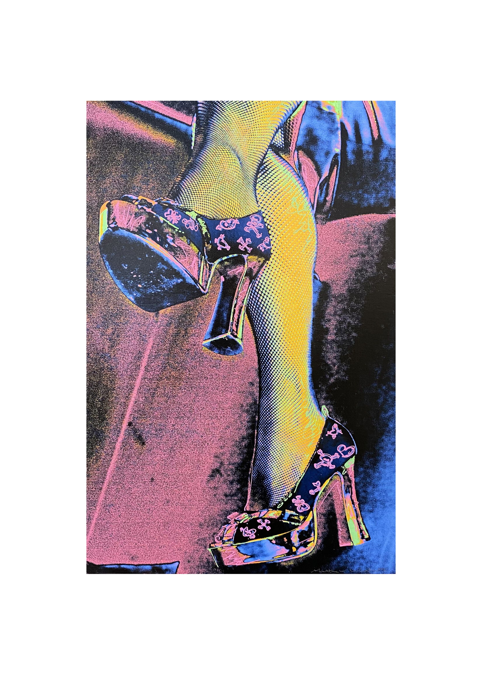Matthew Winghart Matthew Winghart "Legs- Pink and Turquoise"