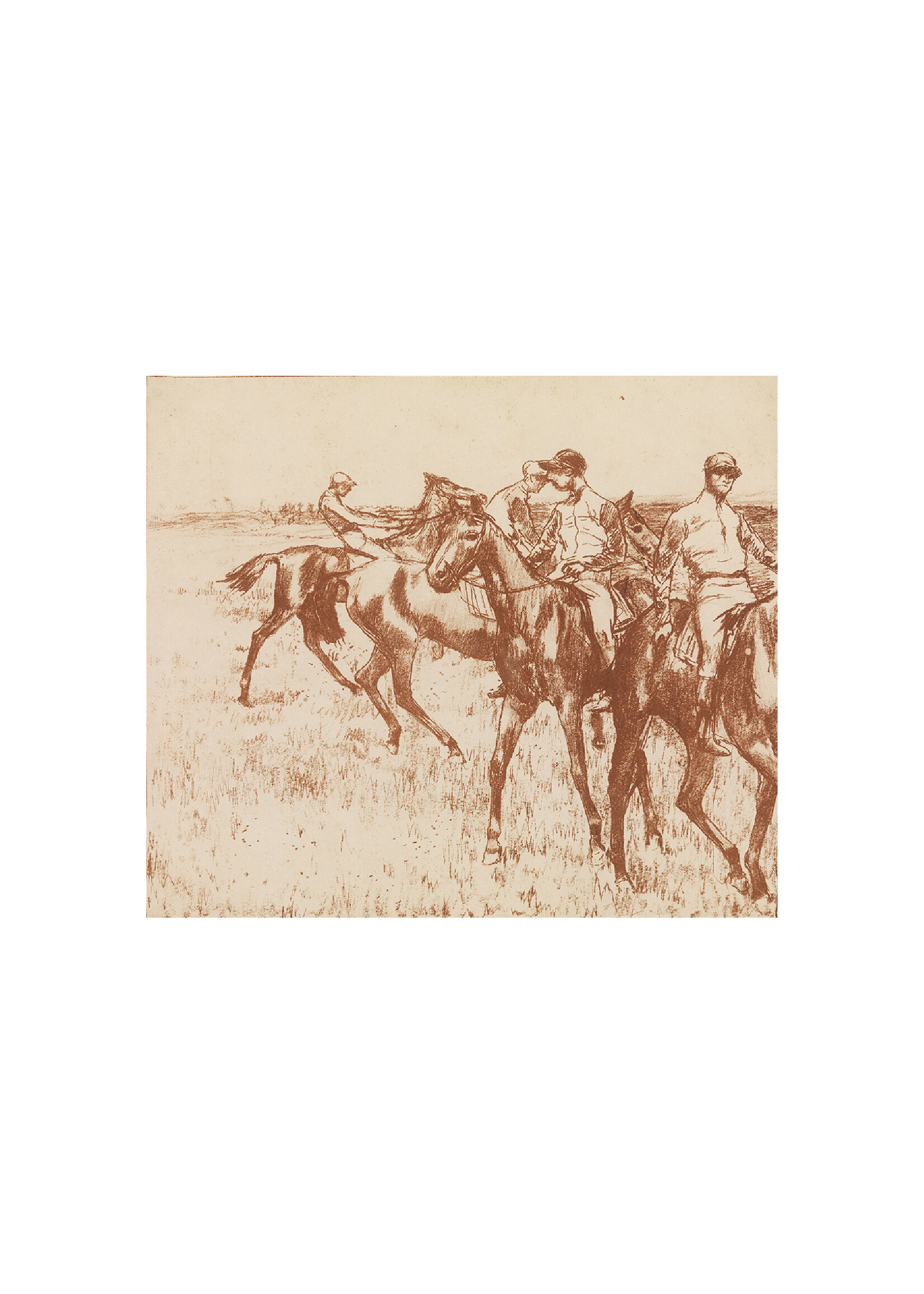 Edgar Degas & George W Thornley Edgar Degas & George W. Thornley "Jockeys"