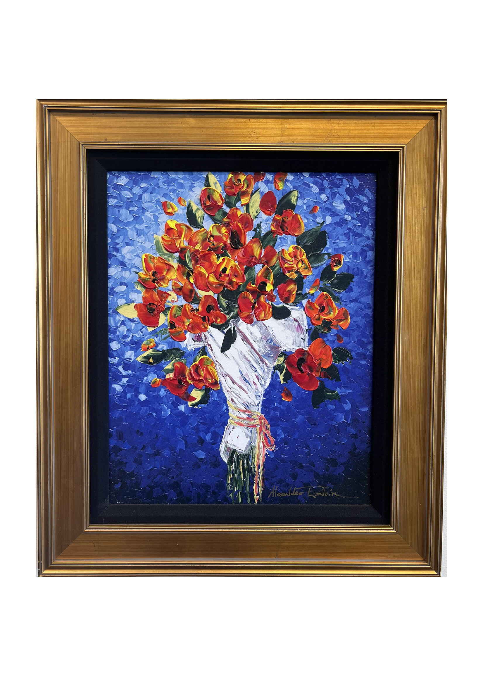 Alexandre Renoir Alexandre Renoir "Bouquet on Blue"