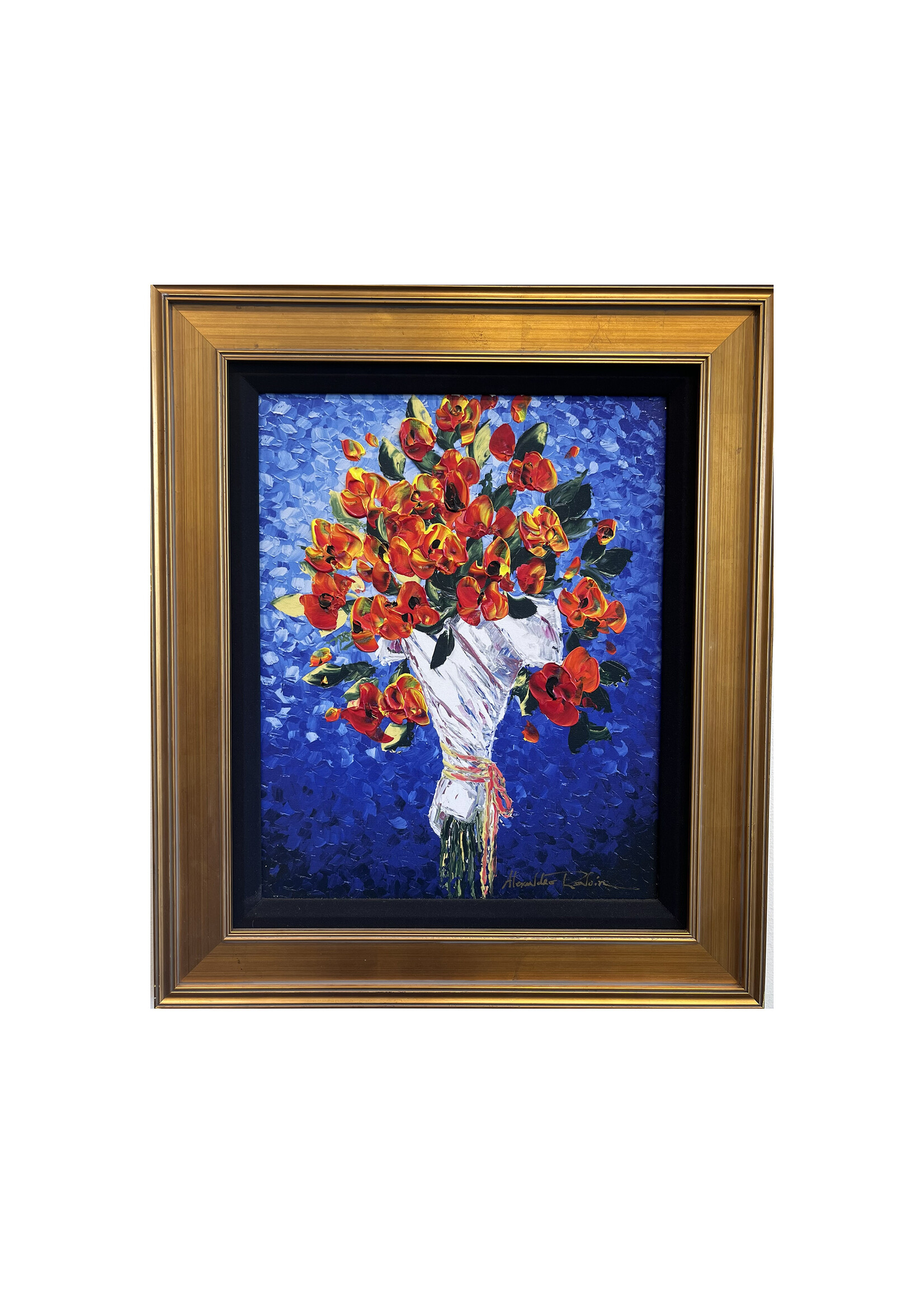 Alexandre Renoir Alexandre Renoir "Bouquet on Blue"