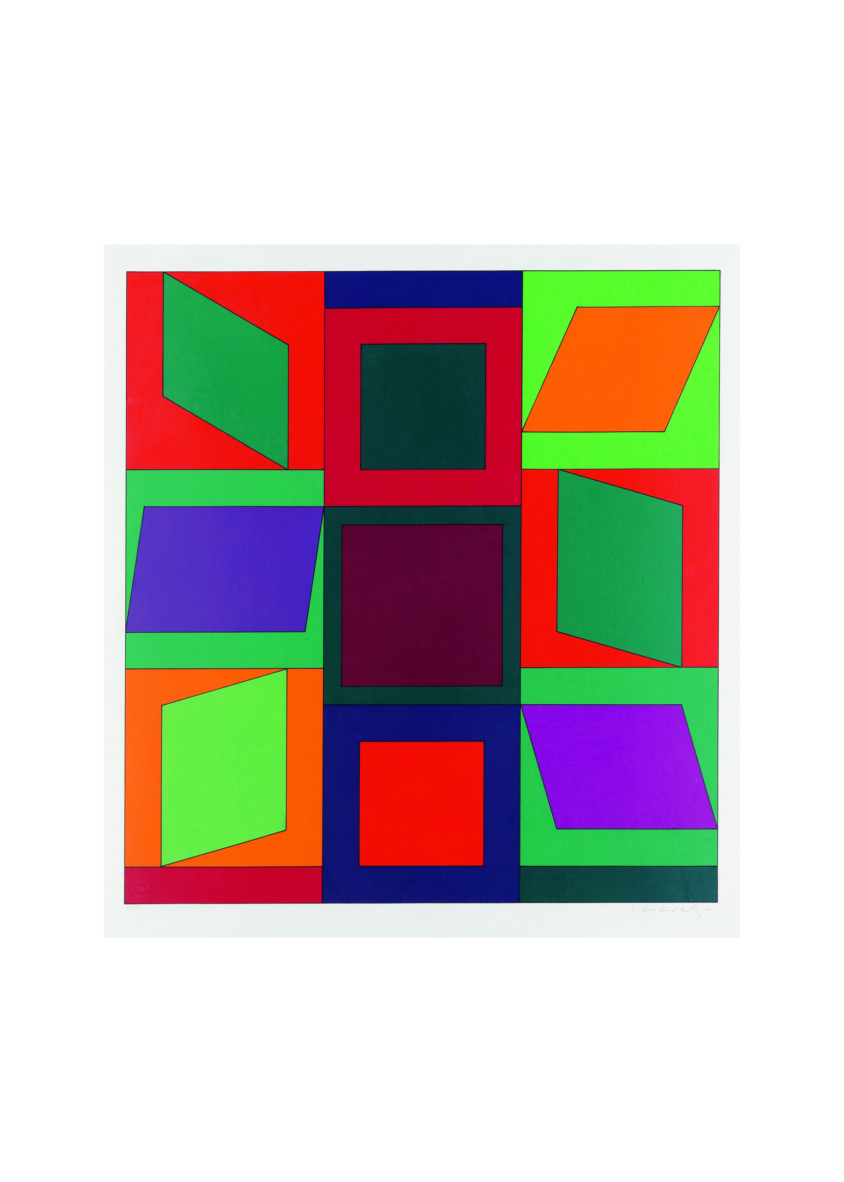 Victor Vasarely Victor Vasarely "MEH2, 1969"