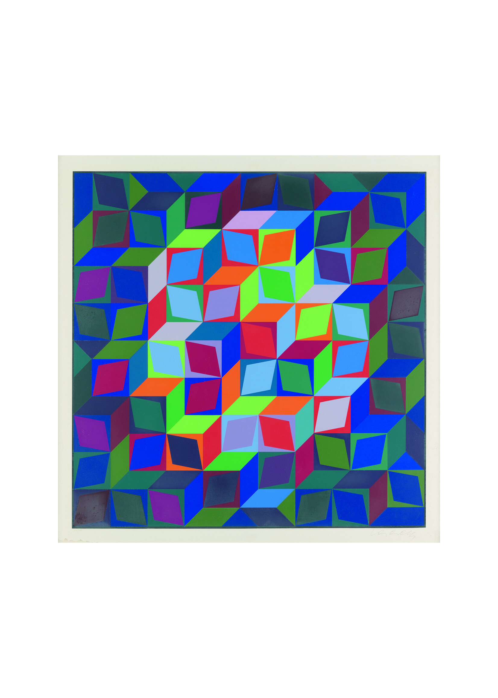 Victor Vasarely Victor Vasarely "Lapidaire, 1968"