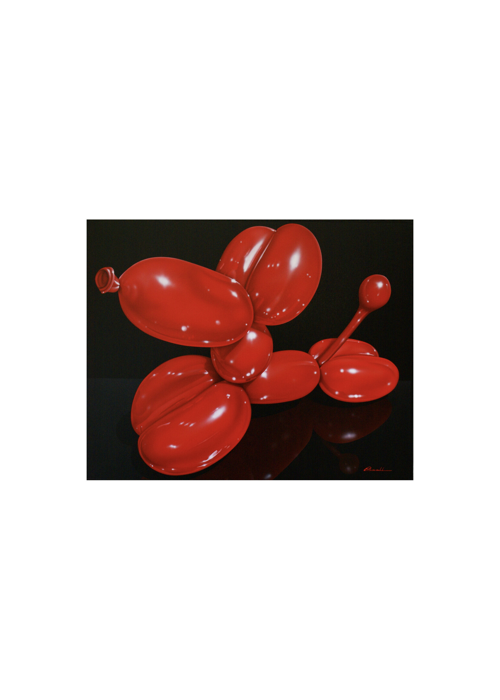 Peter & Madeline Powell Peter & Madeline Powell "Pumped up Poodle (Red)"