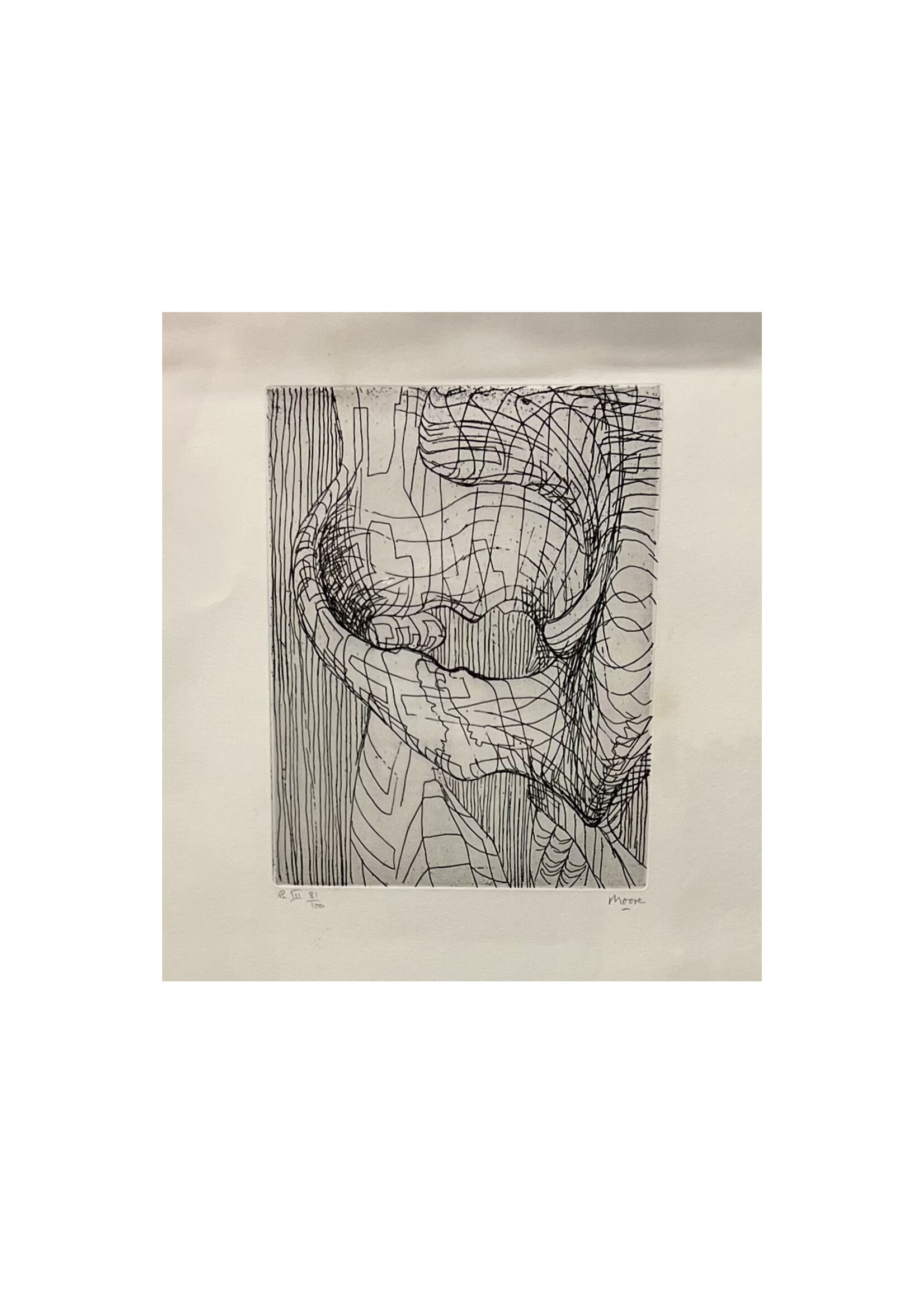 Henry Moore "Elephant Skull (Plate III)"