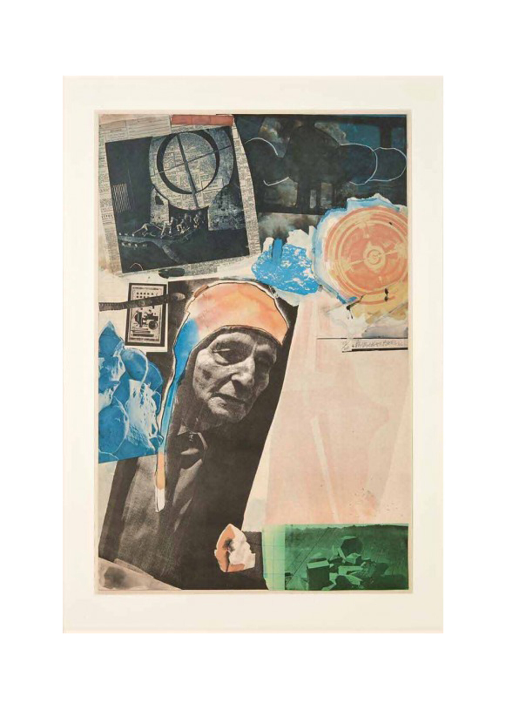Robert Rauschenberg Robert Rauschenberg "Homage to Frederick Kiesler (Foster 38)"