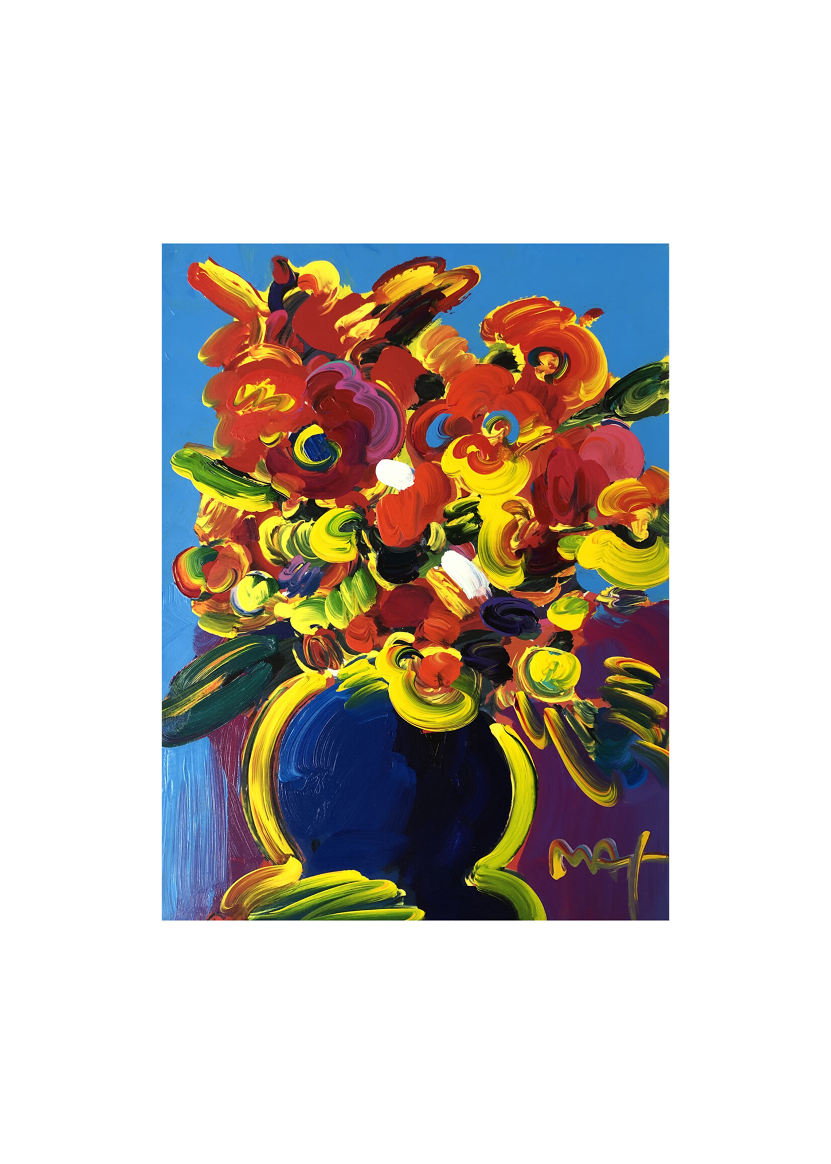 Peter Max Peter Max "Big Red Flowers"