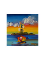 Peter Max Peter Max "Governor's Island with Sailboat"