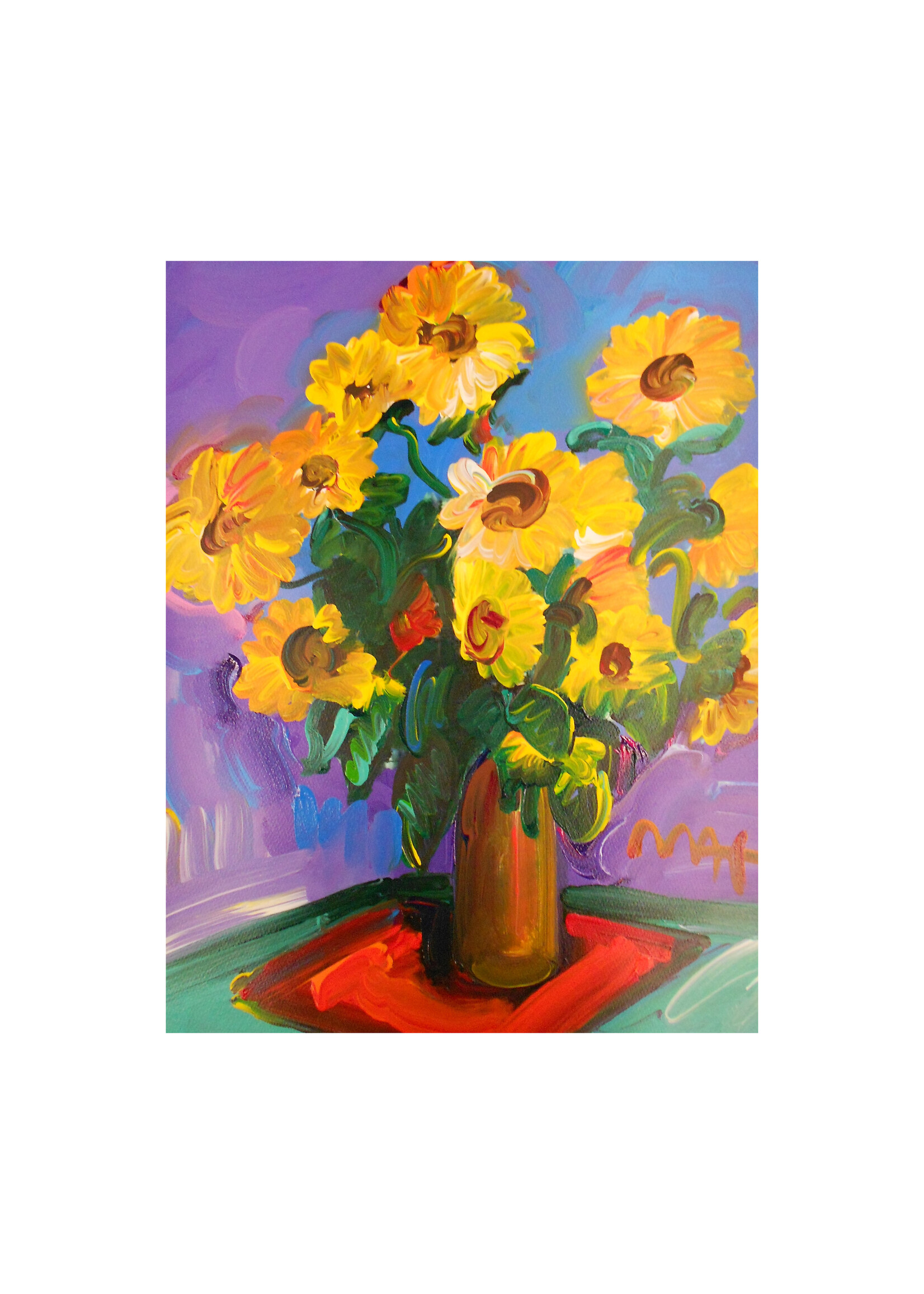 Peter Max Peter Max "Homage to Monet: Sunflowers"