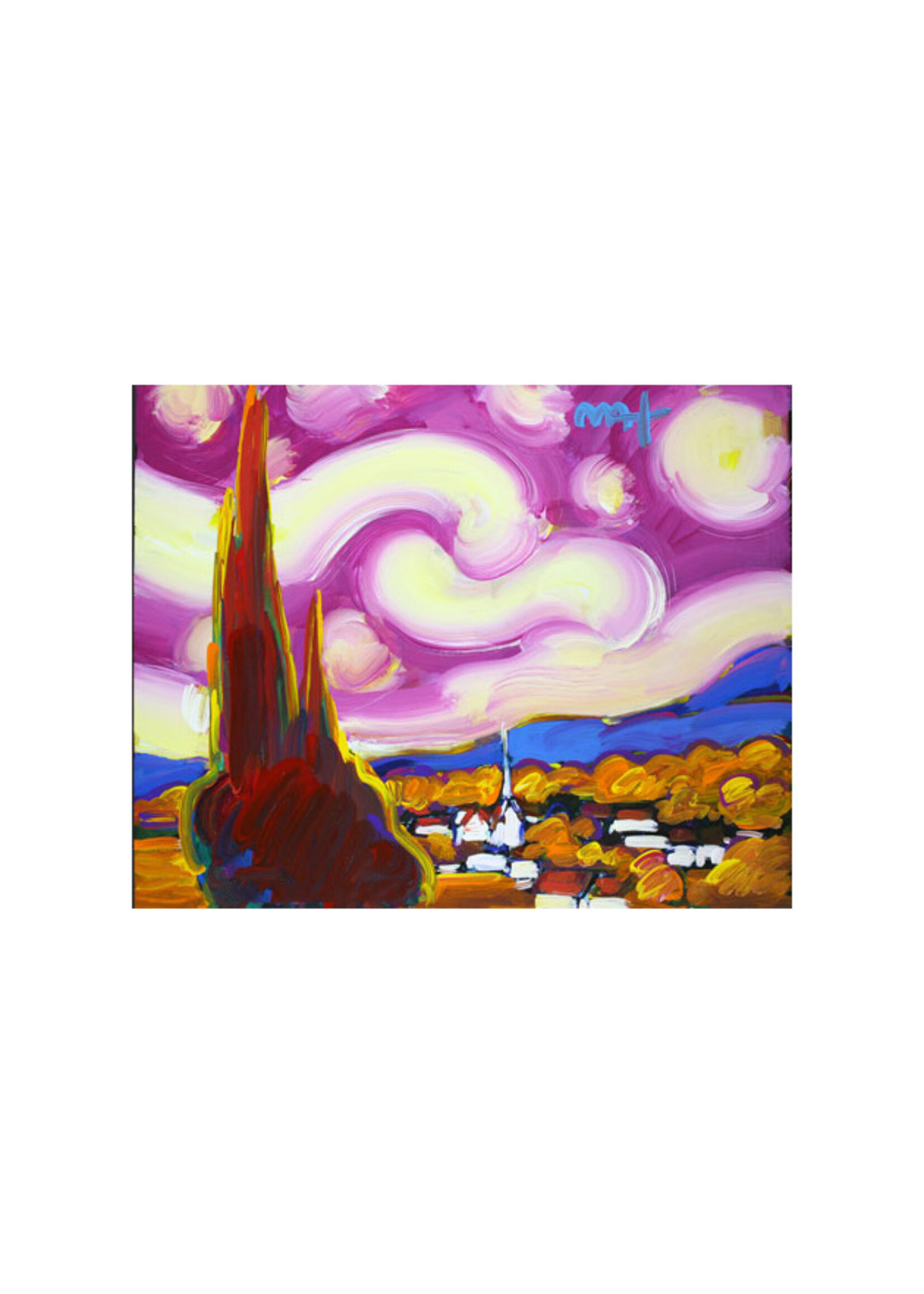 Peter Max Peter Max "Starry Starry Night (Pink)"