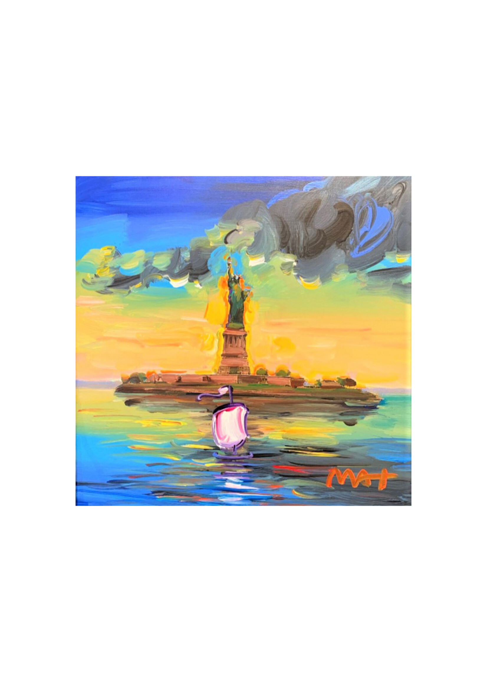 Peter Max Peter Max "Governor's Island with Sailboat"