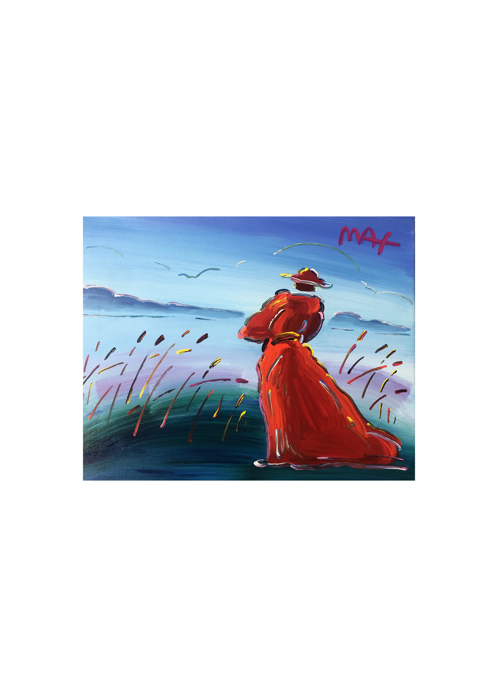 Peter Max Peter Max "Walking in Reeds"