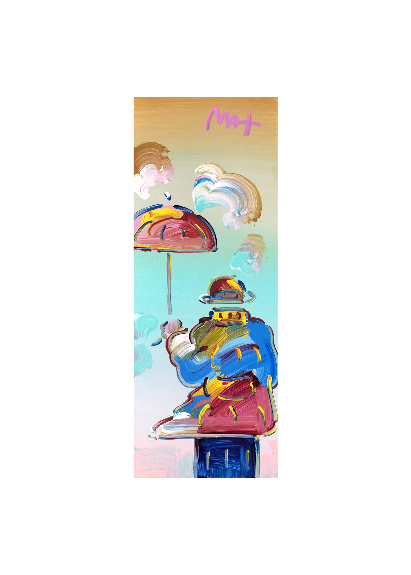 Peter Max Peter Max "Umbrella Man on Blend"