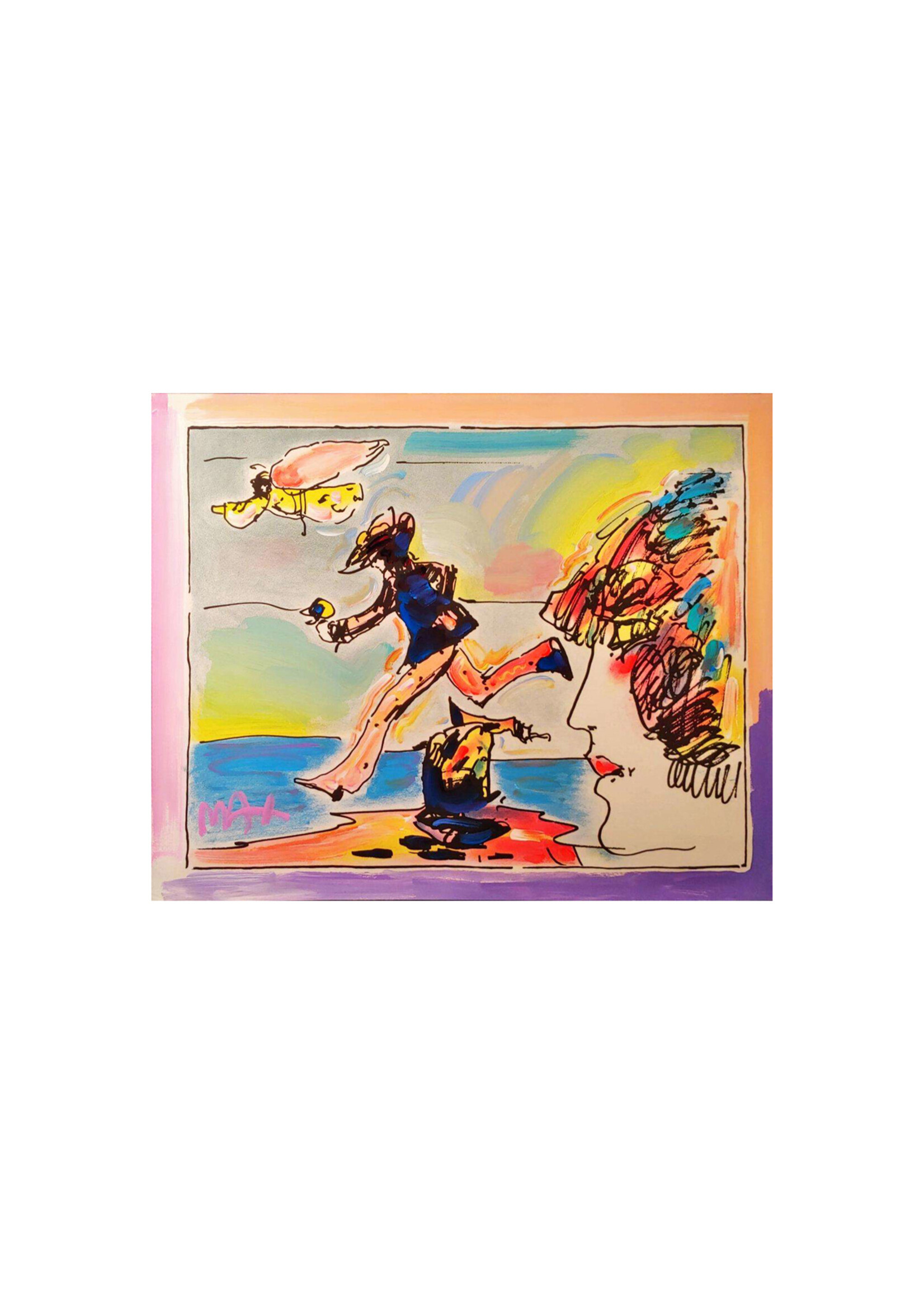 Peter Max Peter Max "Runner and Flying Sage"