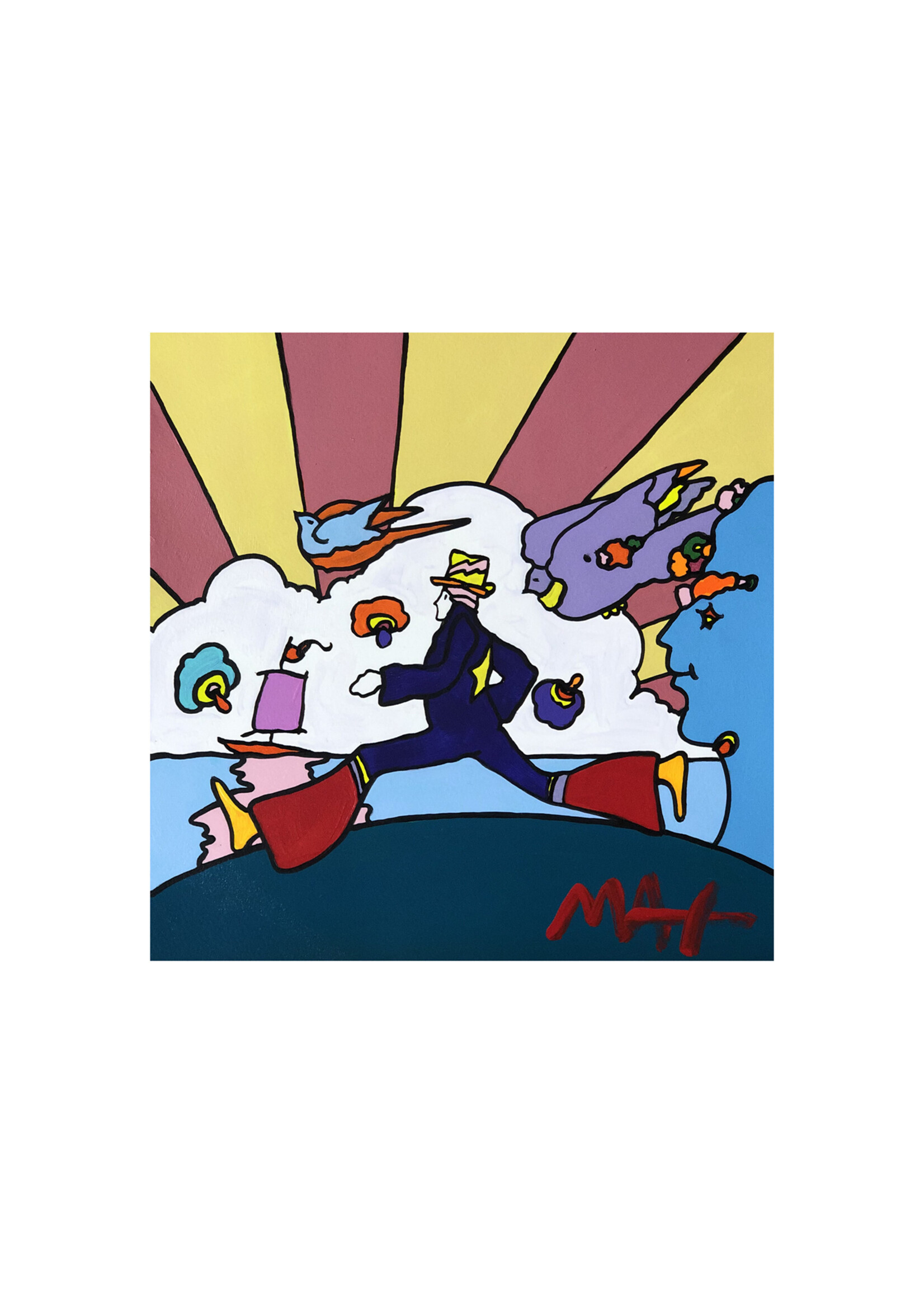 Peter Max Peter Max "Cosmic Runner"