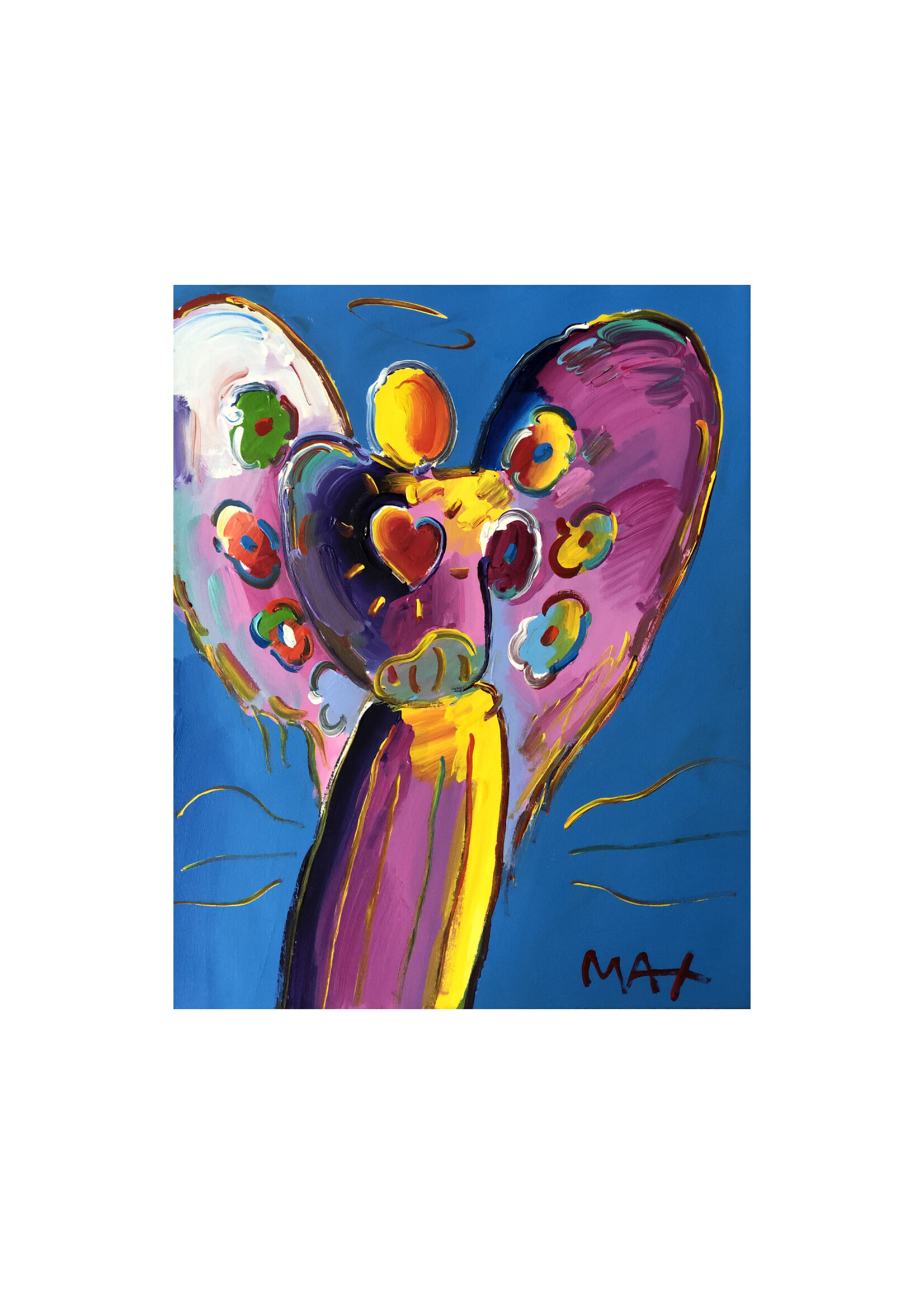 Peter Max Peter Max "Angel with Heart"