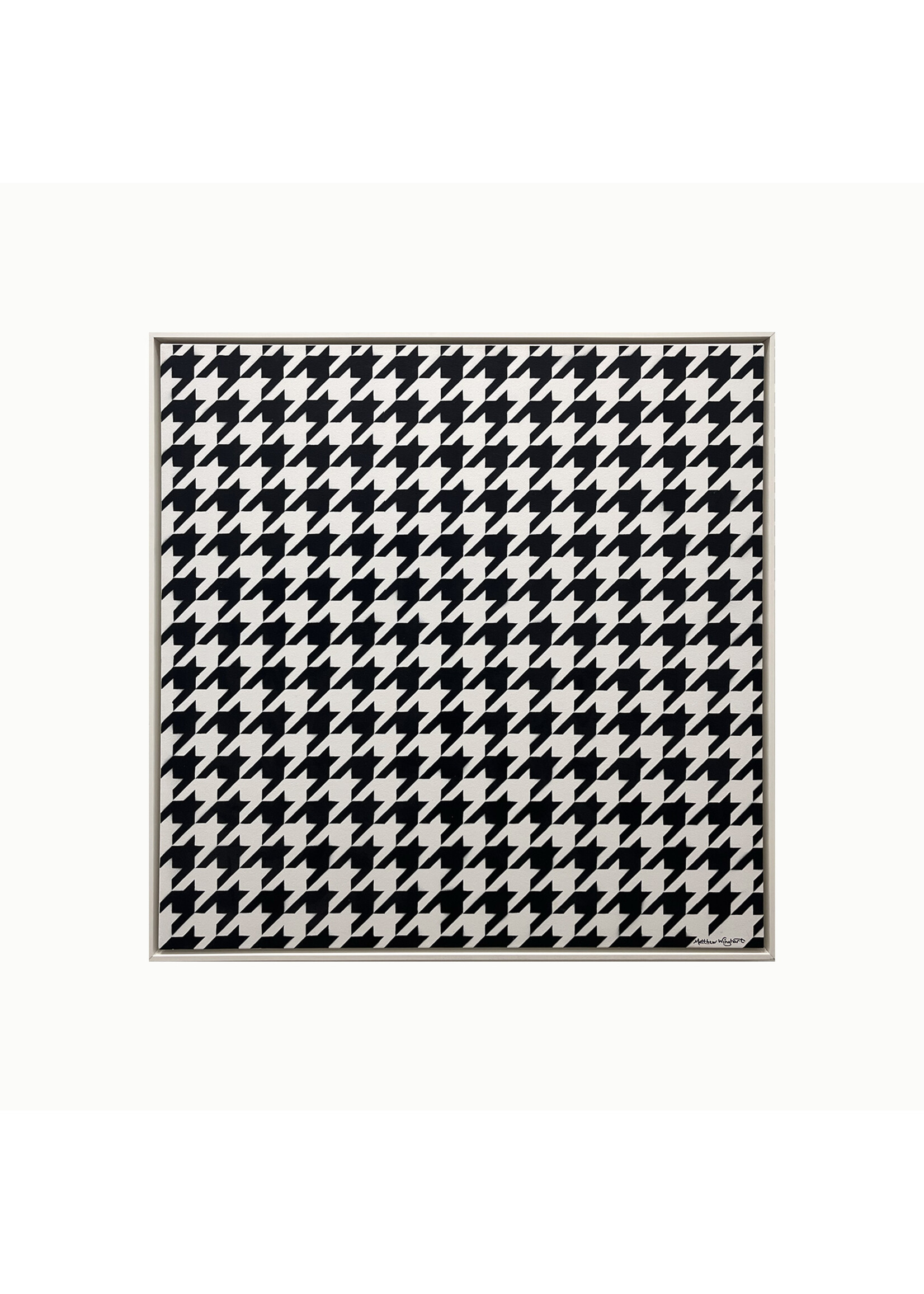Matthew Winghart Matthew Winghart "Black and White Houndstooth"