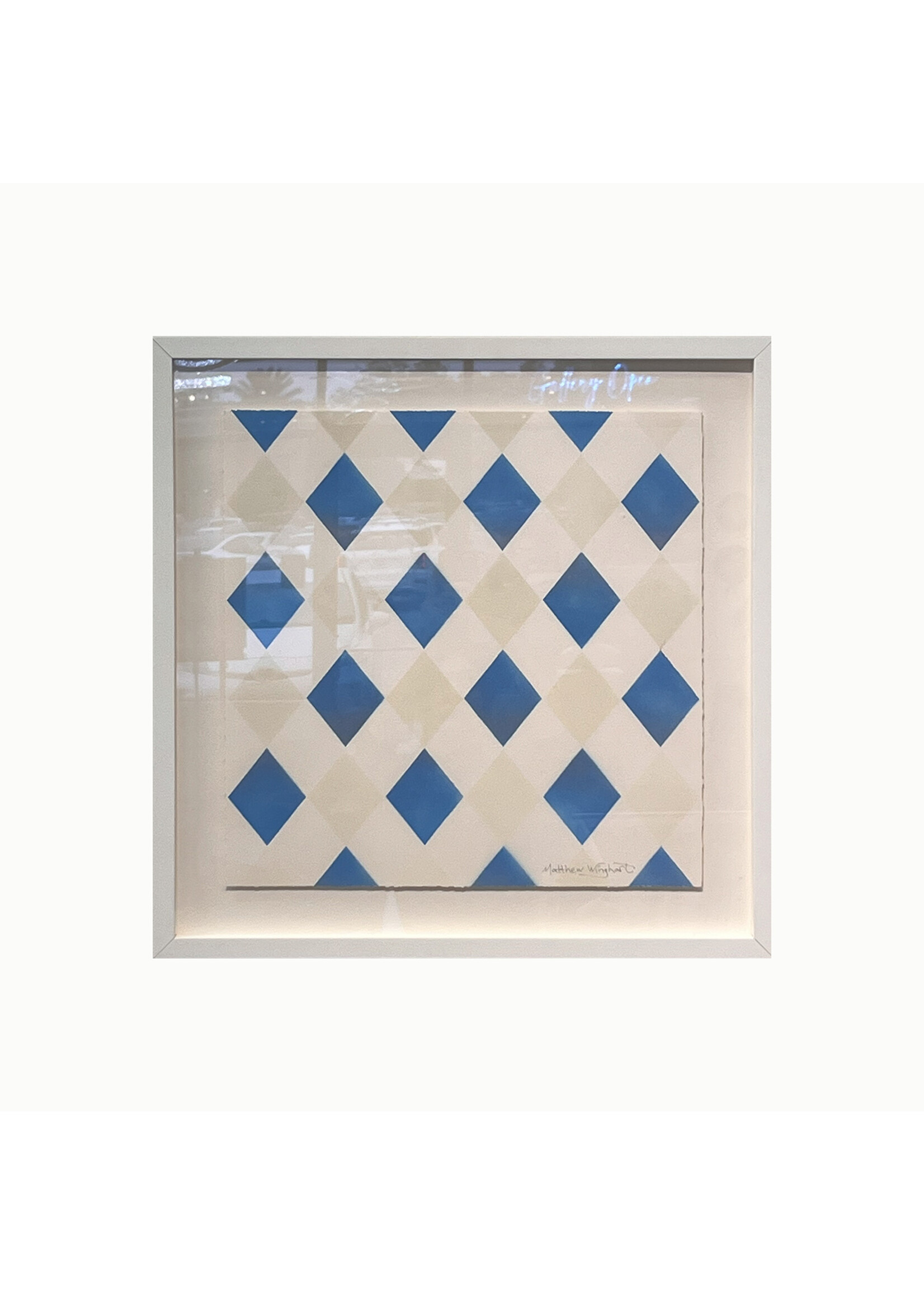 Matthew Winghart Matthew Winghart "White and Blue Harlequin"