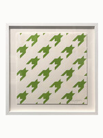 Matthew Winghart Matthew Winghart "White and Green Houndstooth"