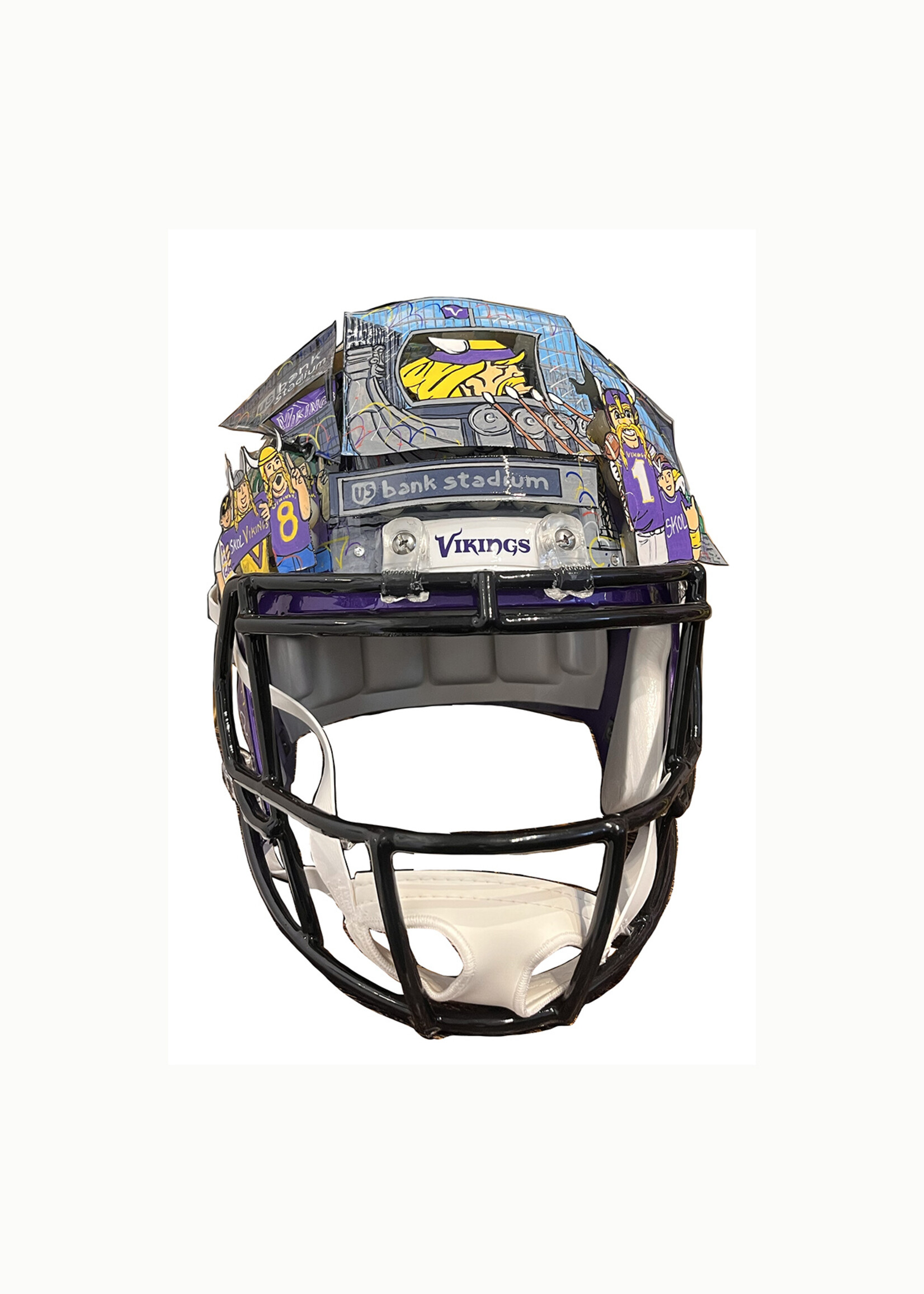 Charles Fazzino Charles Fazzino "Minnesota Vikings Helmet"