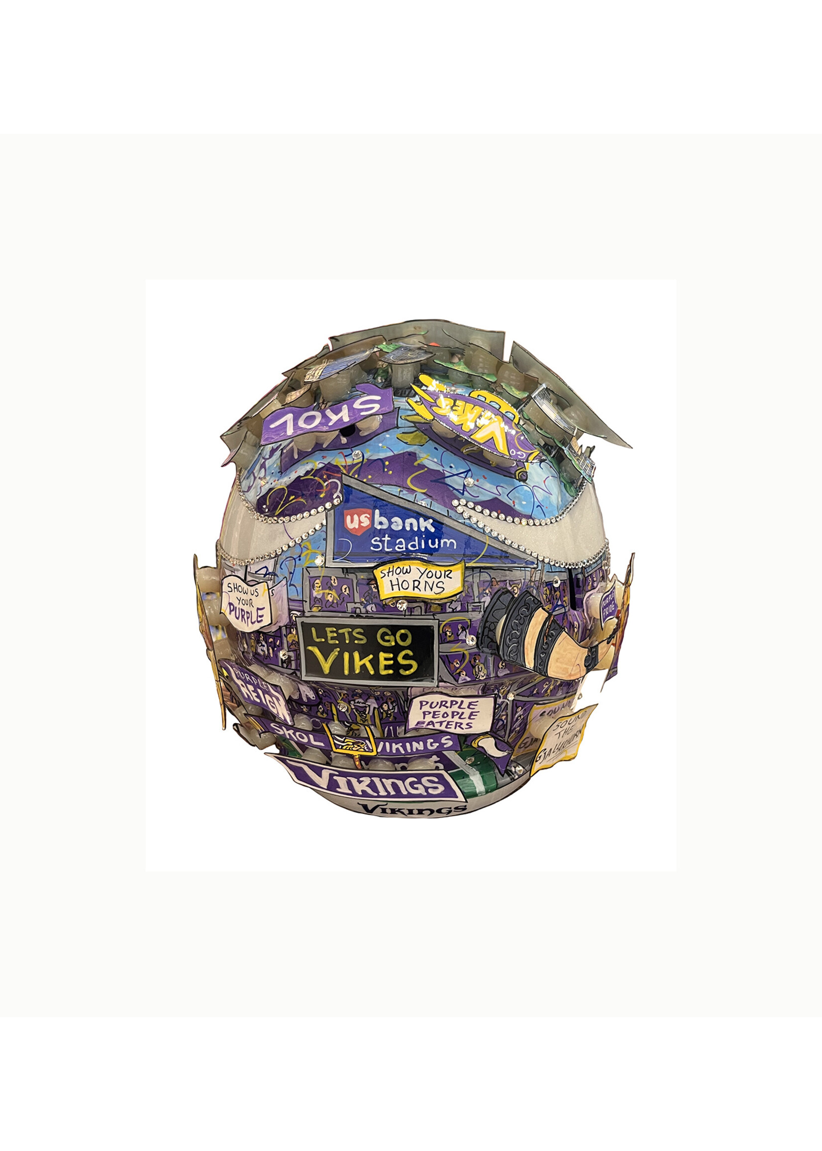 Charles Fazzino Charles Fazzino "Minnesota Vikings Helmet"