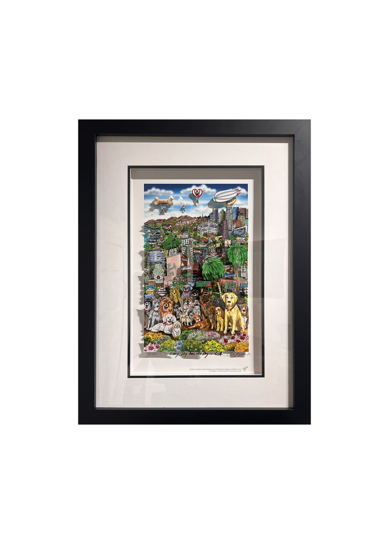 Charles Fazzino Charles Fazzino "Every Dog has His Day in LA"