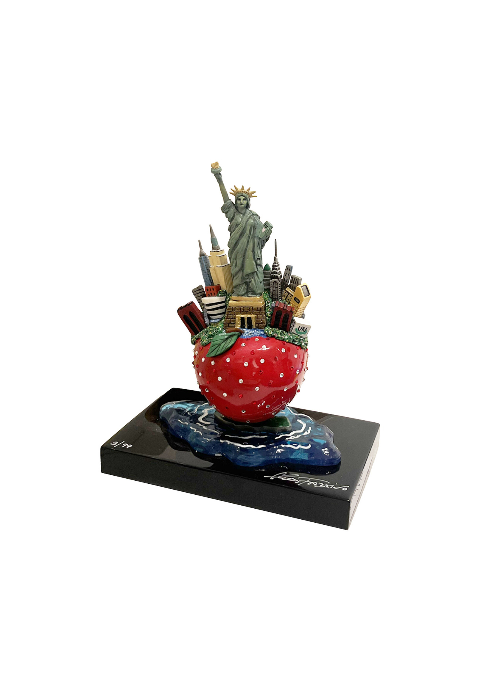 Charles Fazzino Charles Fazzino "Little Bronze Apple Sculpture"