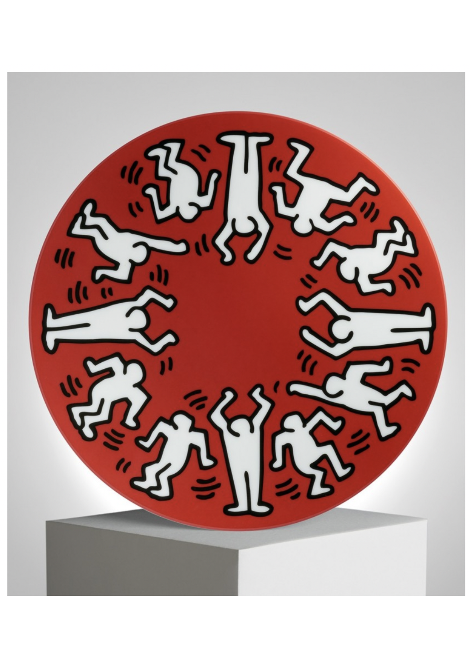 "White on Red" Keith Haring