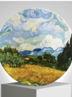 Porcelain Plate "Wheat Field with Cypresses" after Van Gogh