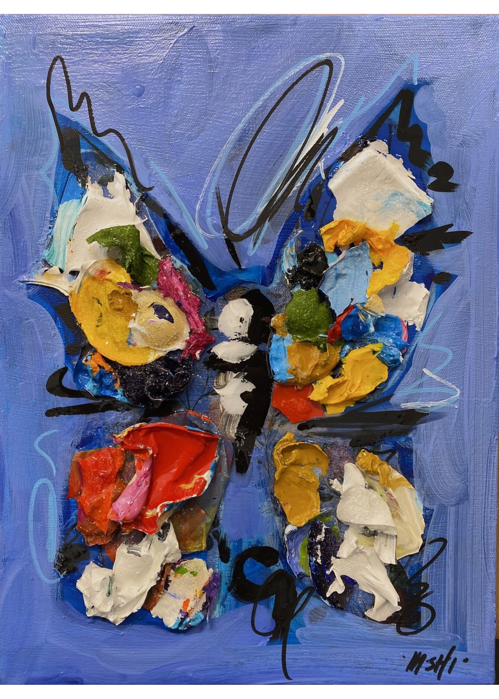 Butterfly on Blue Skies