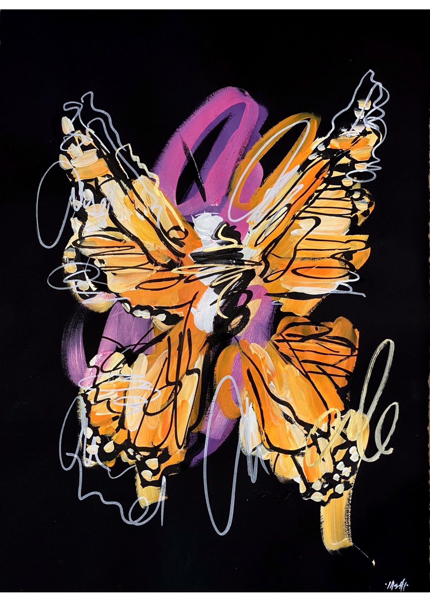 Ash Almonte Hot Fire Monarch on Black
