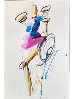 Ash Almonte Jewel Tone Figure On Paper