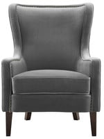 Steve Silver SS ROSCO VELVET ACCENT CHAIR GREY