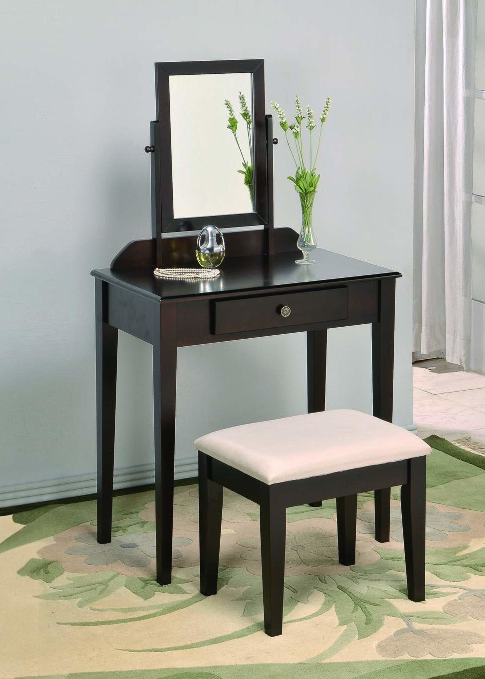 Crown Mark CLEARANCE IRIS VANITY  ESPRESSO