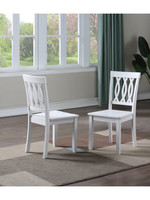 Steve Silver Naples Side Chair, White