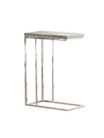 Steve Silver Lucia Chairside End Table, Gray/Brown