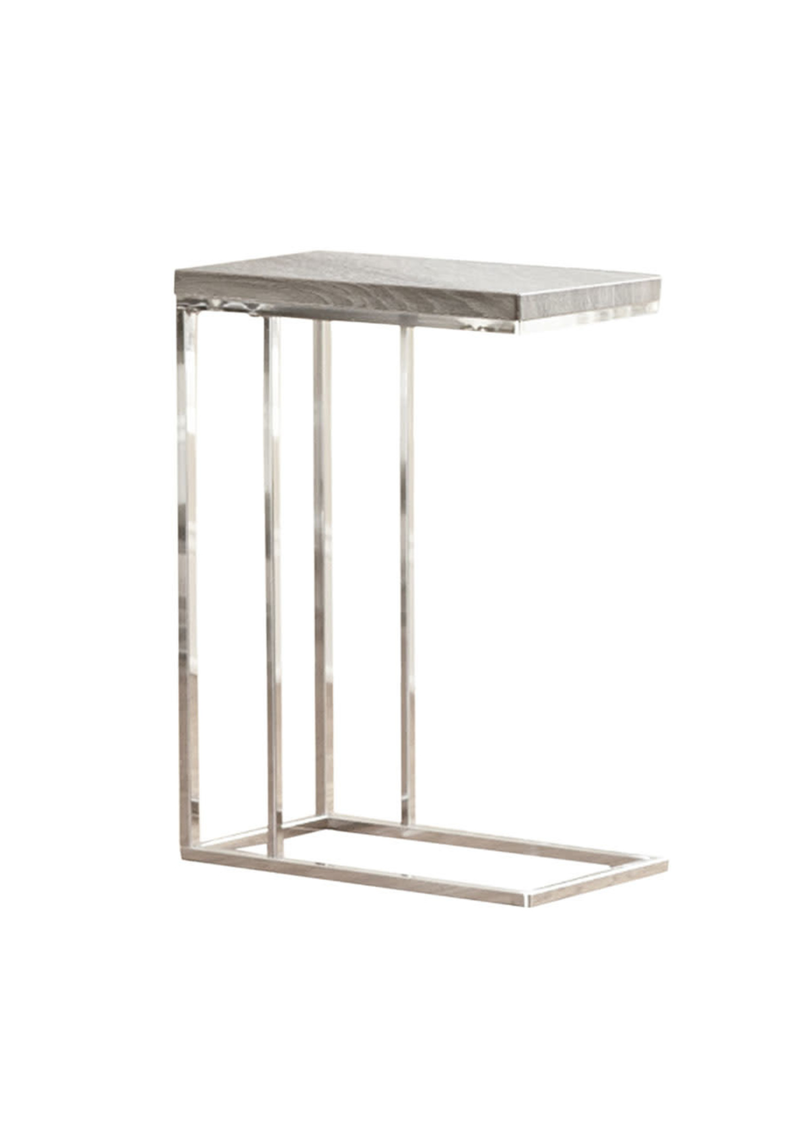 Steve Silver Lucia Chairside End Table, Gray/Brown