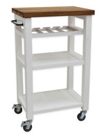 Steve Silver Belden Kitchen Cart, White