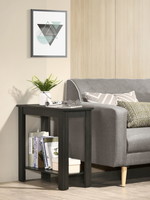 Crown Mark PIERCE CHAIRSIDE TABLE CHARCOAL