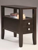 Crown Mark MATTHEW CHAIRSIDE TABLE ESPRESSO