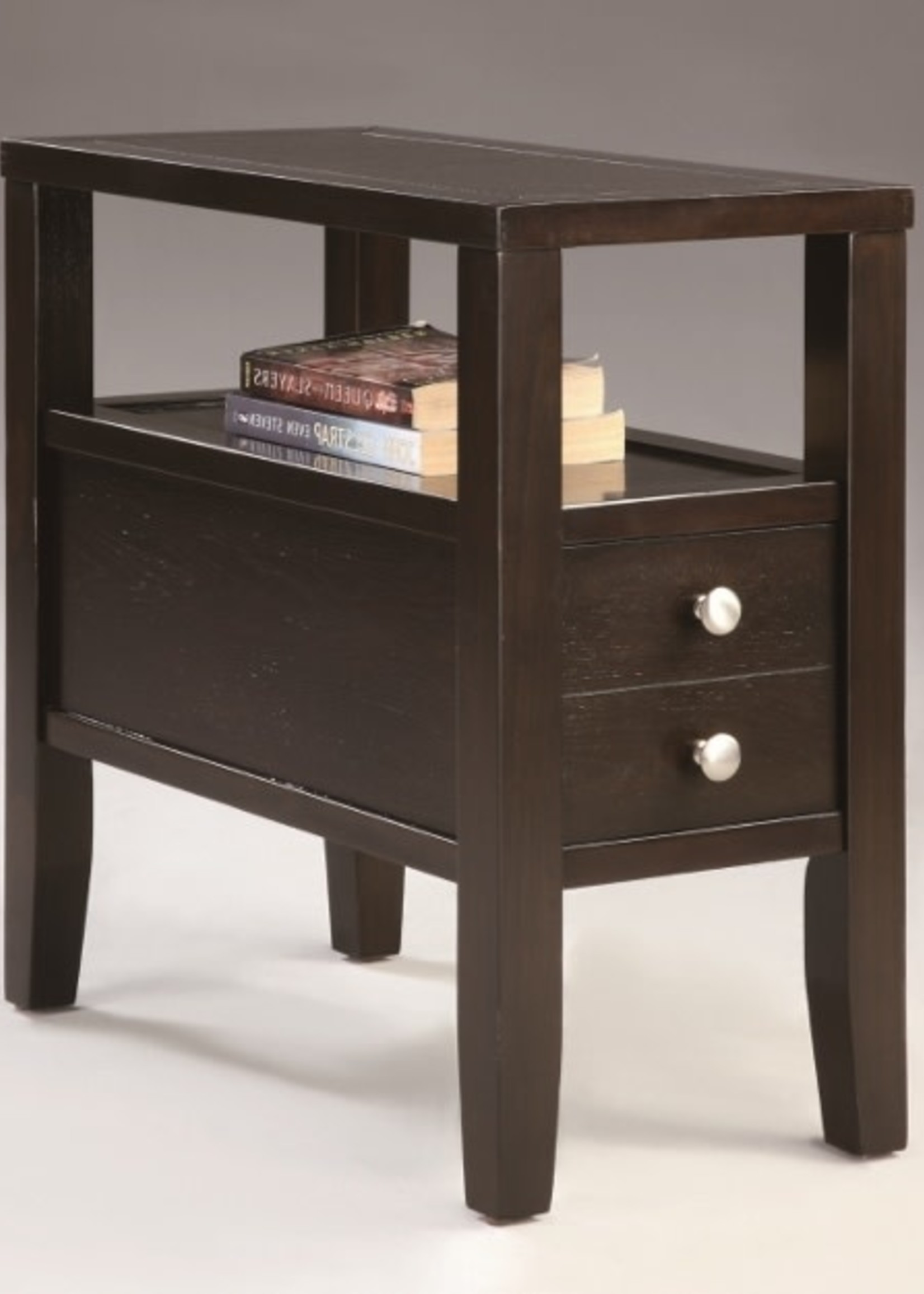 Crown Mark MATTHEW CHAIRSIDE TABLE ESPRESSO