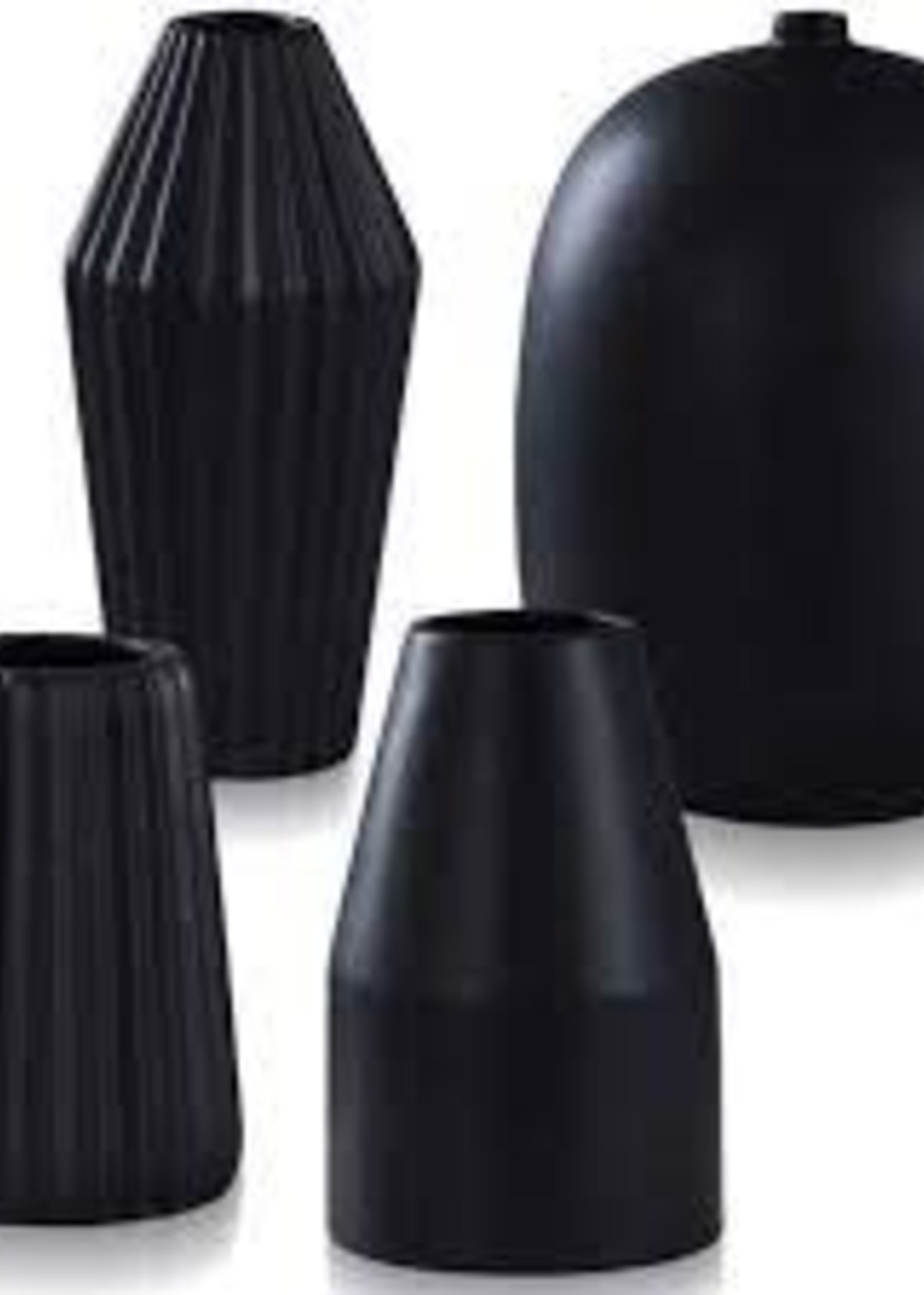 DANN FOLEY LIFESTYLE VASE Matte Smooth Large BLACK