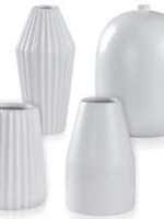 DANN FOLEY LIFESTYLE VASE Small Ribbed White